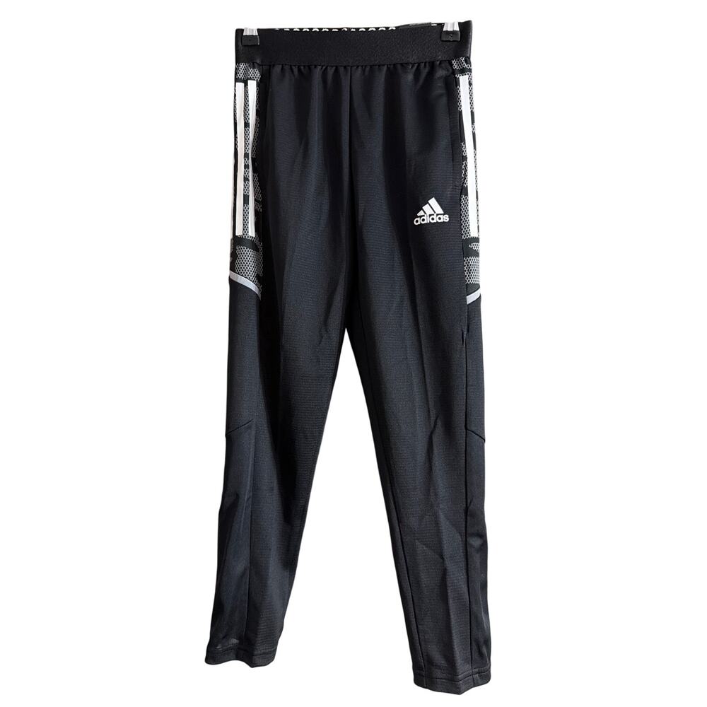 Adidas Youth Condivo 21 Black White Training Soccer Pants Size Small New